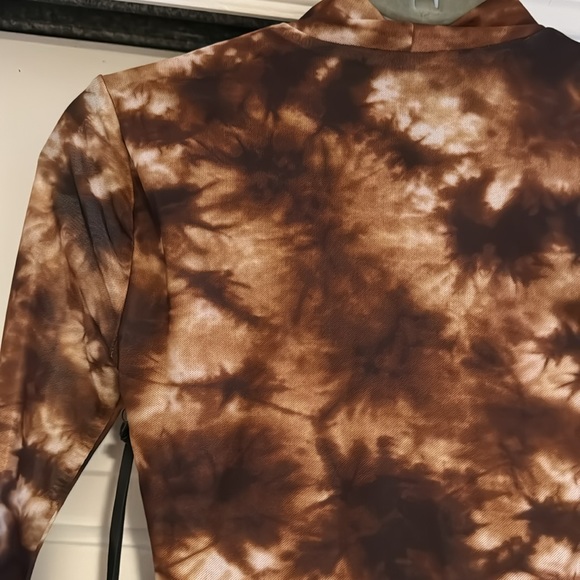 Monroe Bodysuit in Brown Tie Dye - Picture 10 of 14